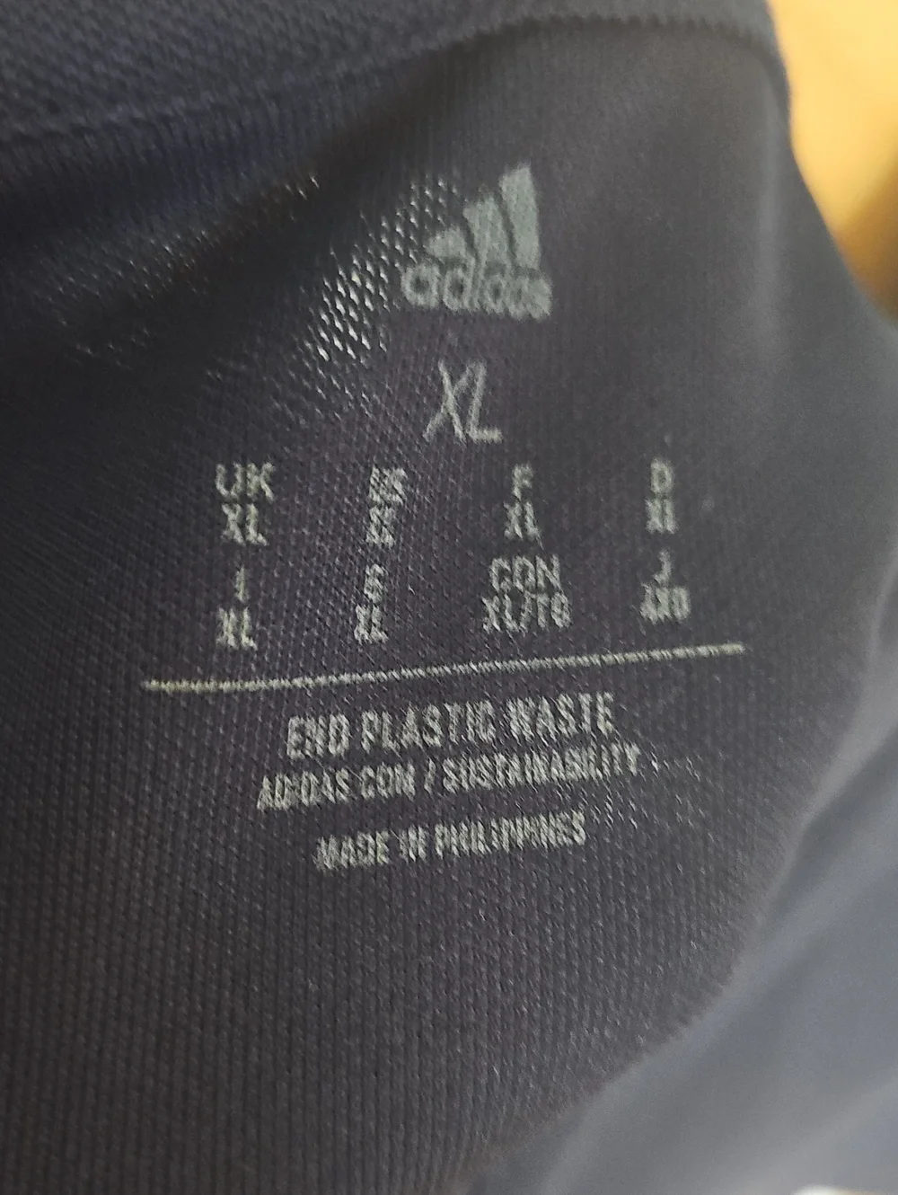 ​Adidas CON22 Navy Blue White AEROREADY Athletic Polo Shirt Mens XL NWT